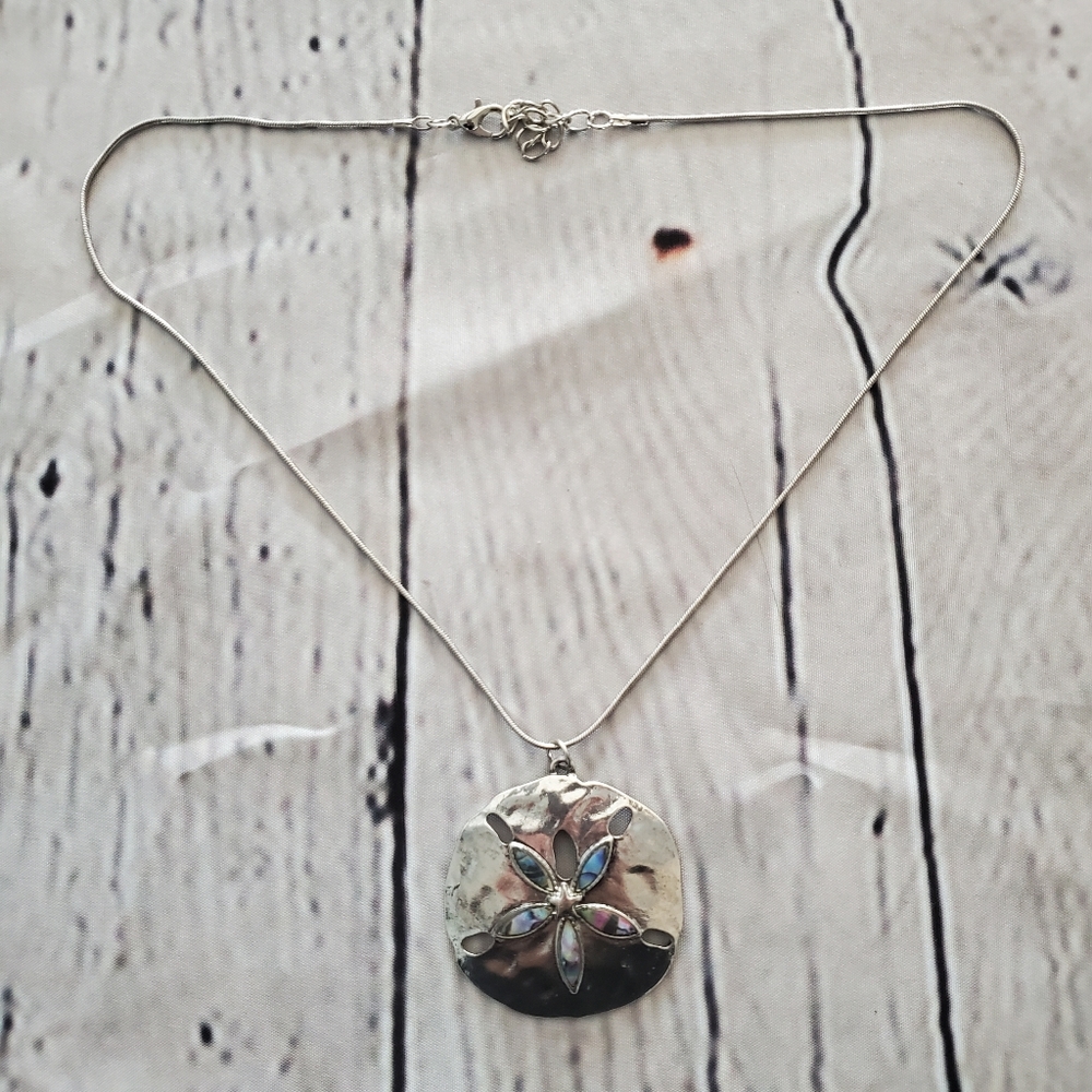 Unique silver and dollar necklace